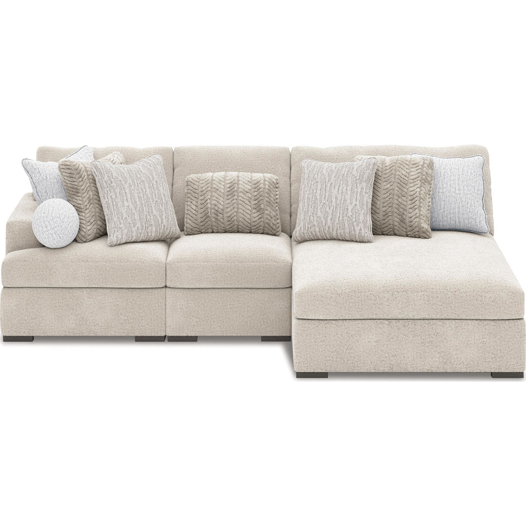 Cuddle Plush 3 Piece Modular Sectional with Chaise