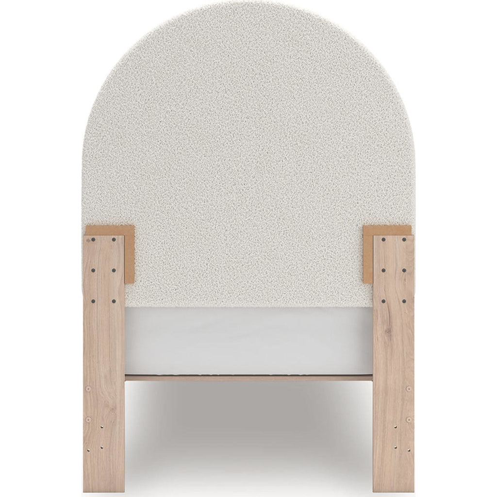 Arloster Platform Bed - Tan/White