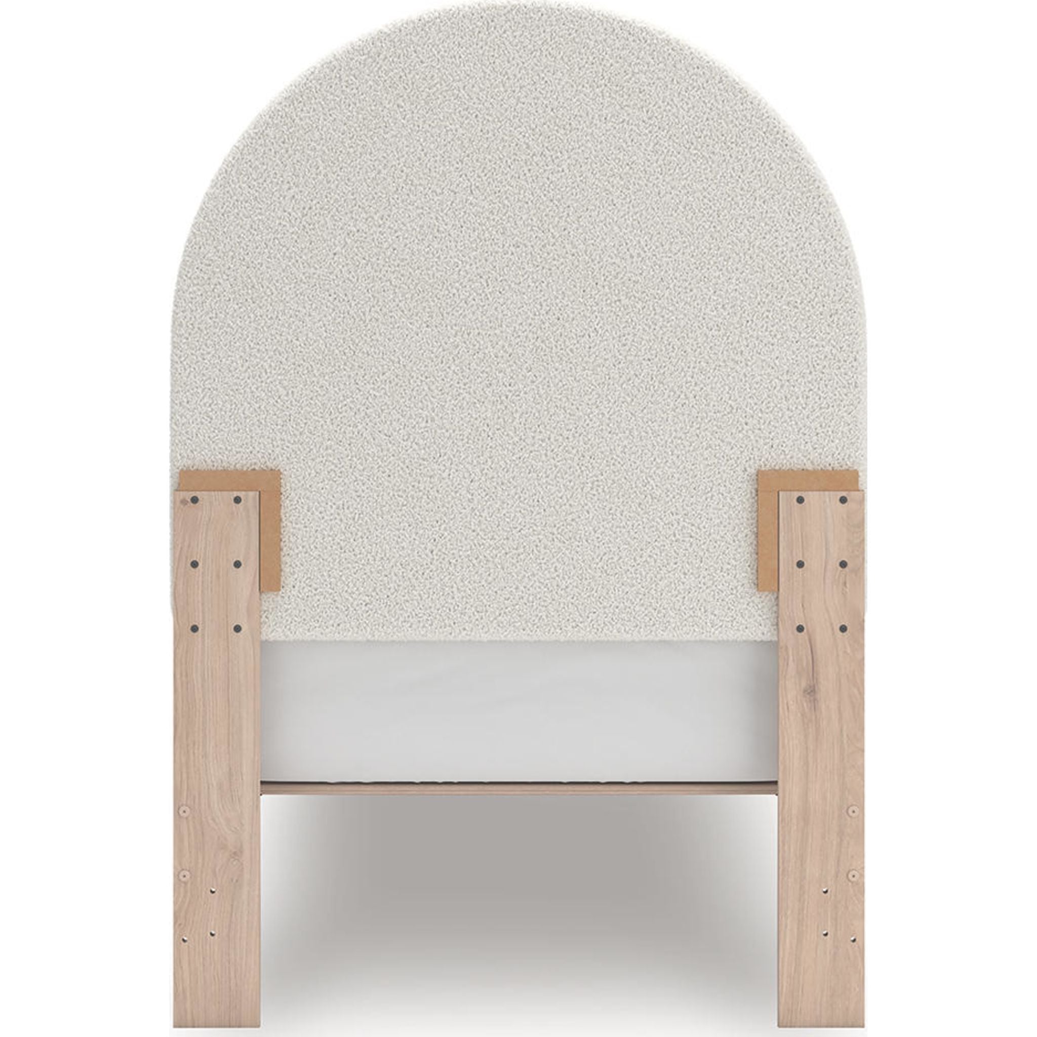 Arloster Platform Bed - Tan/White