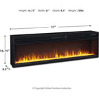 Entertainment Accessories Fireplace Insert - Black