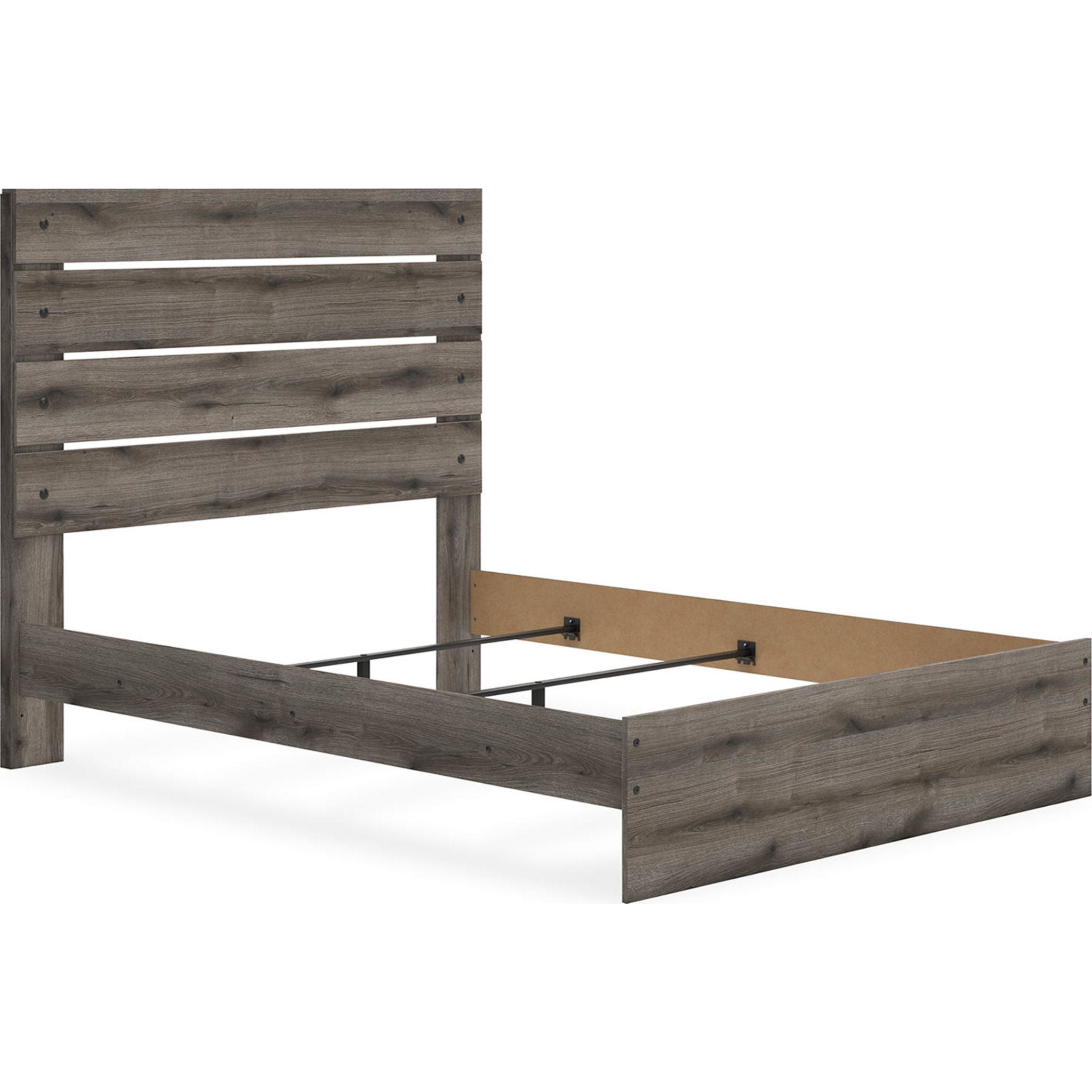 Graystorm Queen Panel Bed - Brown Gray