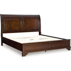 Trellington Queen Sleigh Storage Bed
