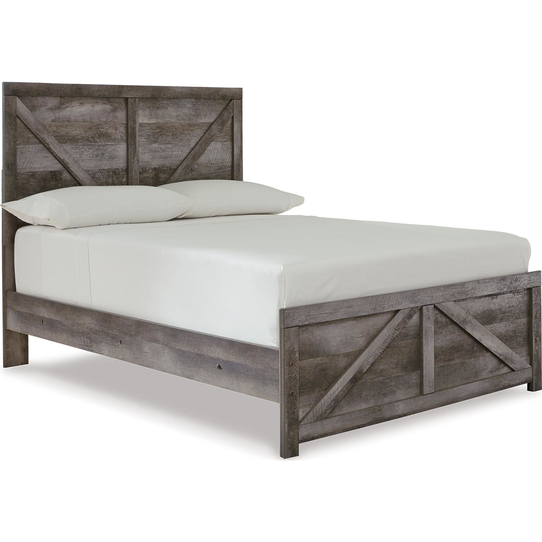 Wynnlow Crossbuck Panel Bed - Gray