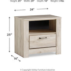 Bellaby Nightstand - Whitewash