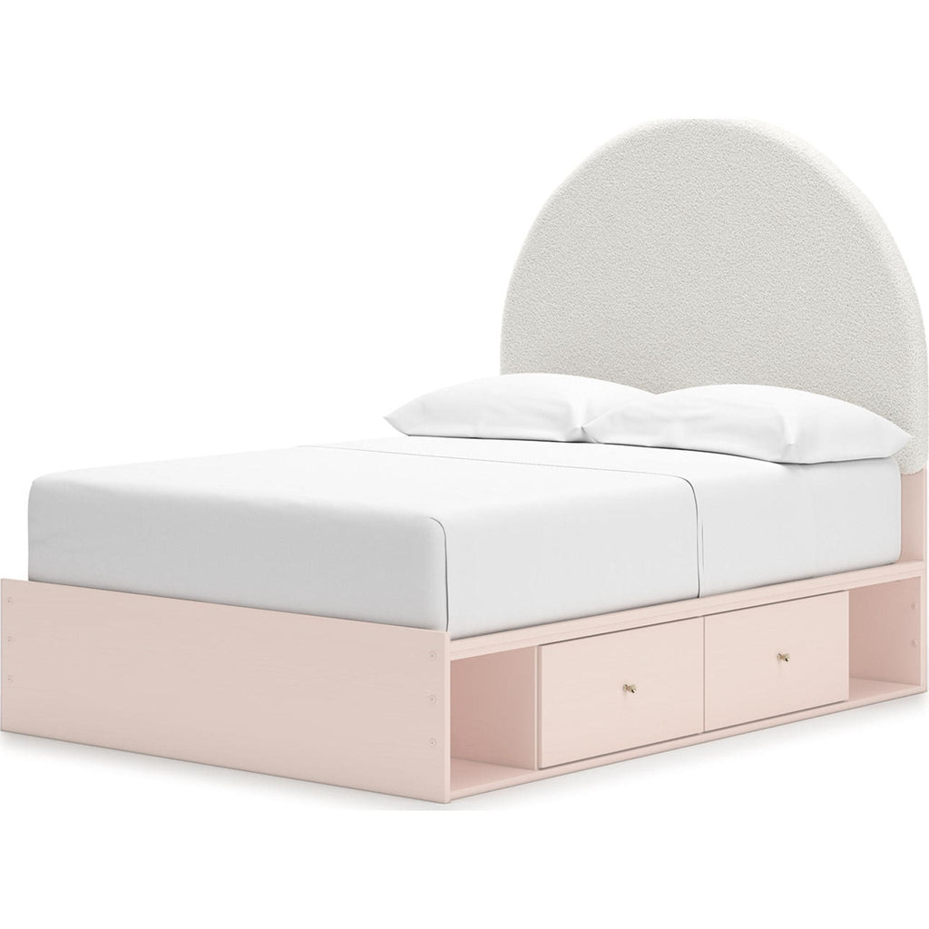 Wistenpine Full Storage Bed - Blush