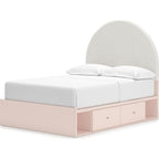 Wistenpine Full Storage Bed - Blush