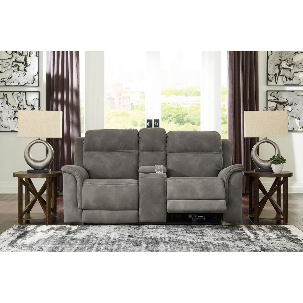 Next-Gen Power Reclining Loveseat with Console - Slate