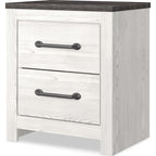 Gerridan Nightstand - White/Gray