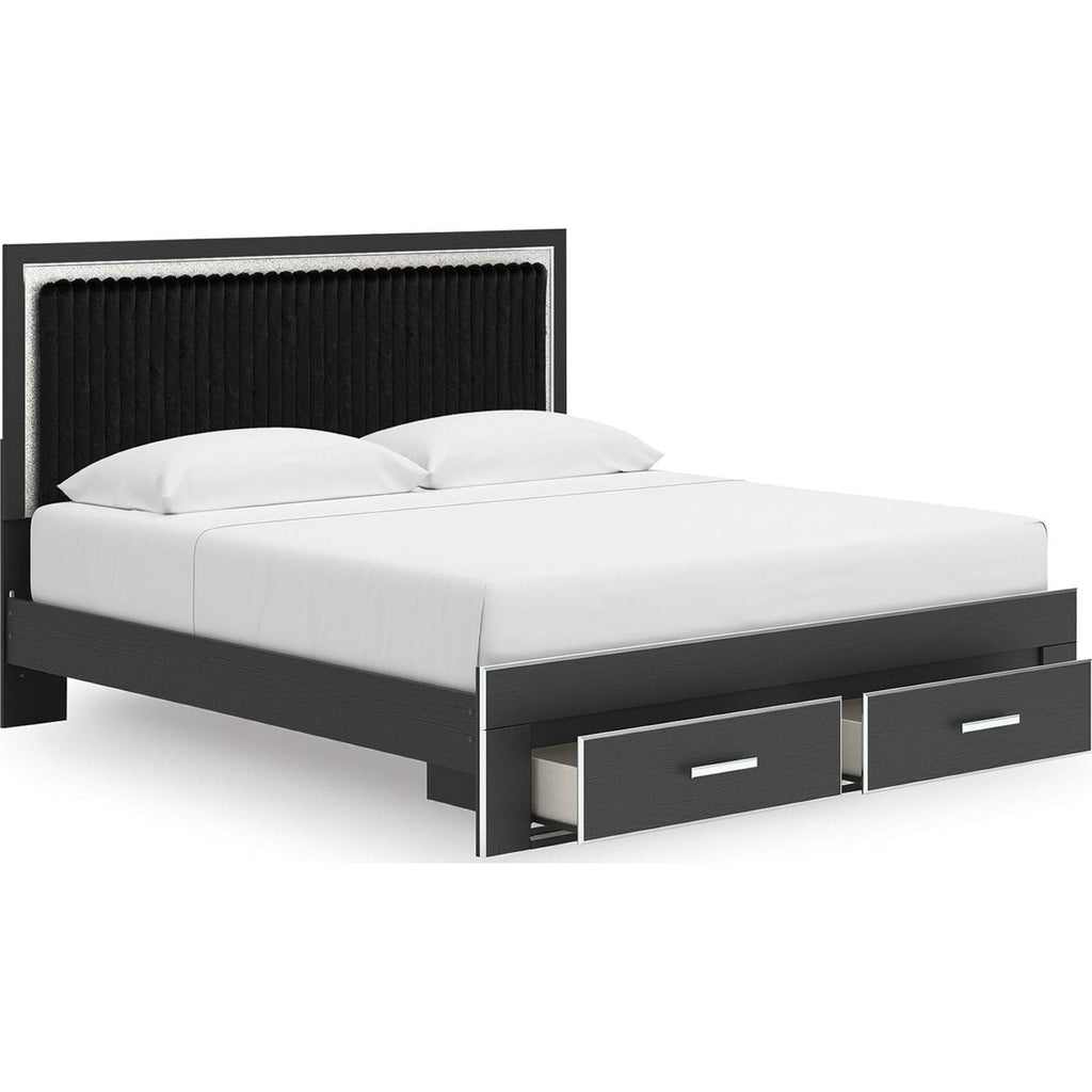 Zuraleus King Storage Bed - Black