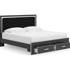 Zuraleus King Storage Bed - Black