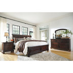 Porter Dresser and Mirror - Rustic Brown