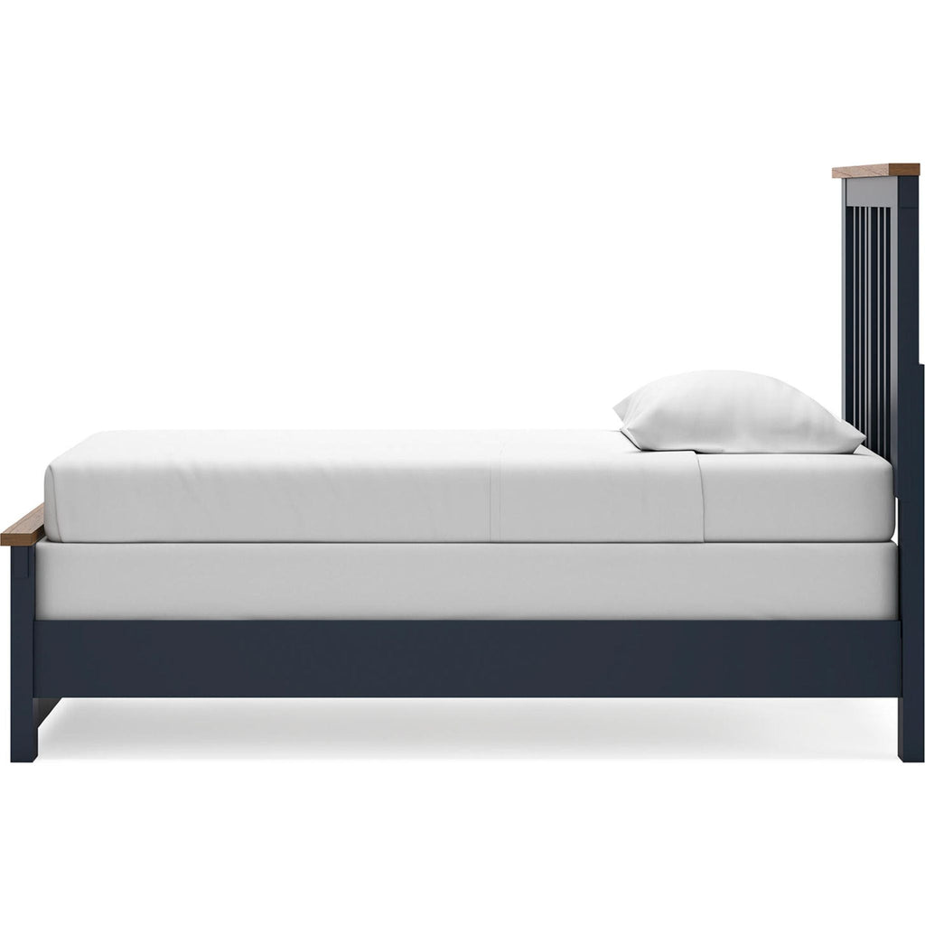 Landocken Panel Bed - Blue/Brown