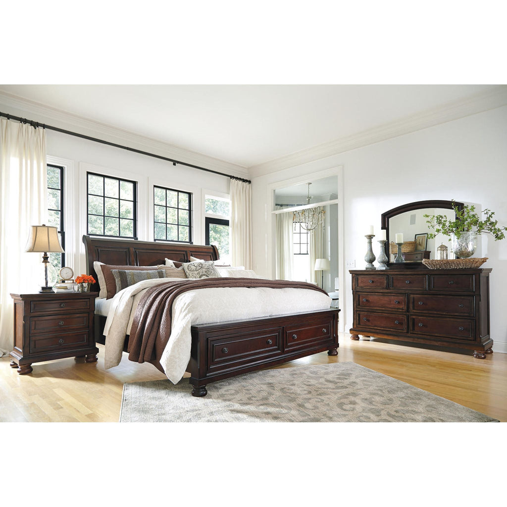 Porter Dresser and Mirror - Rustic Brown