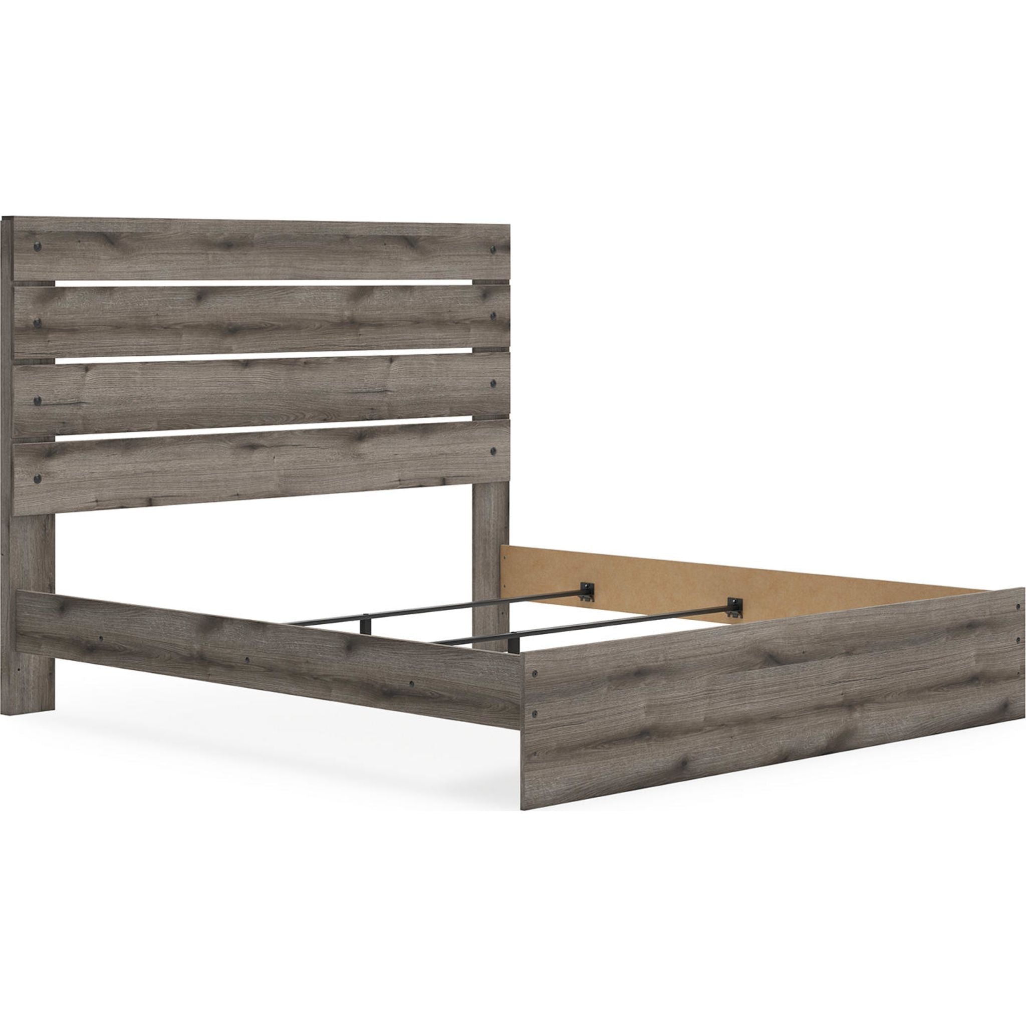 Graystorm King Panel Bed - Brown Gray