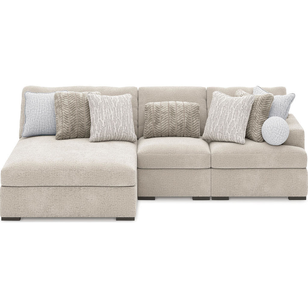 Cuddle Plush 3 Piece Modular Sectional with Chaise