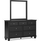 Lanolee 6 Piece Panel Bedroom - Black