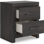 Hollivern Nightstand - Dark Gray