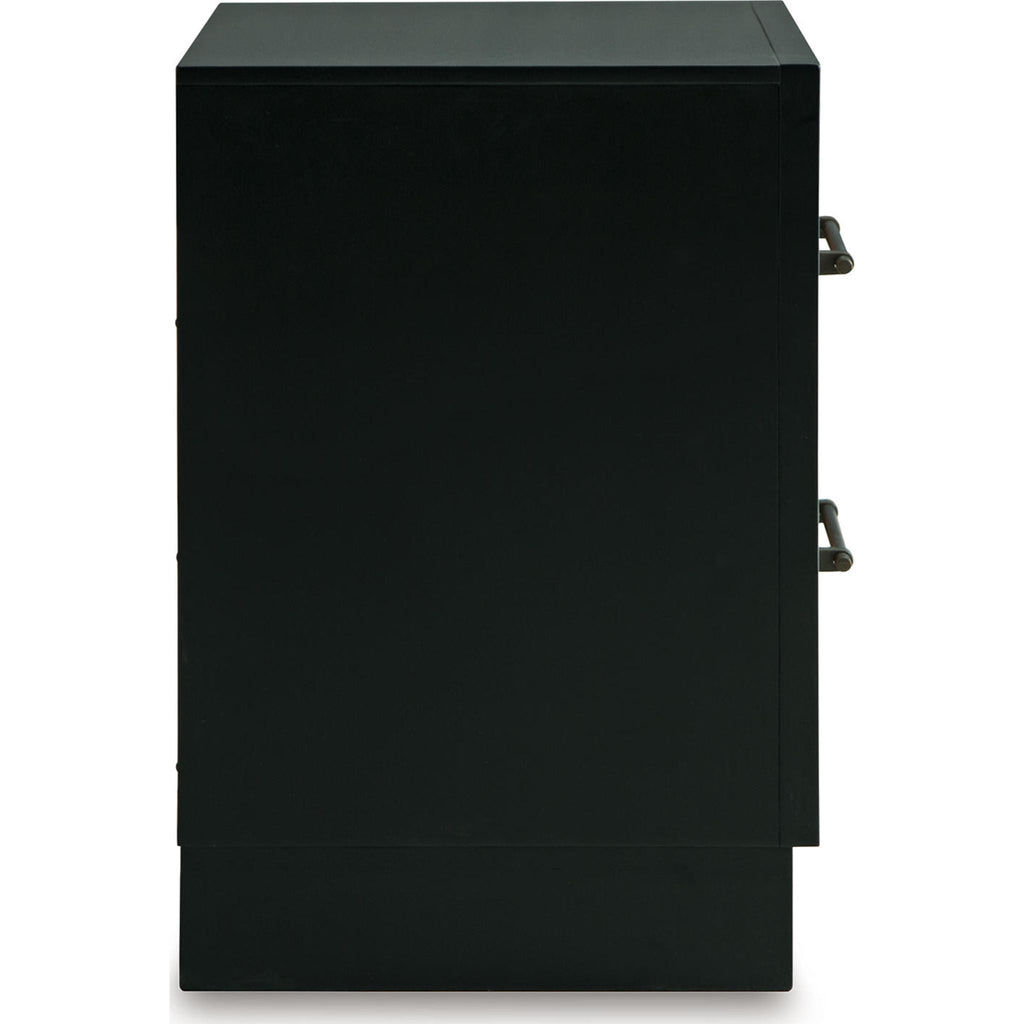 Kraeburn Nightstand - Brown/Black