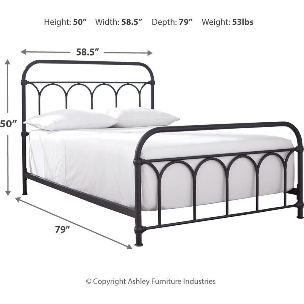 Nashburg Metal Bed - Black