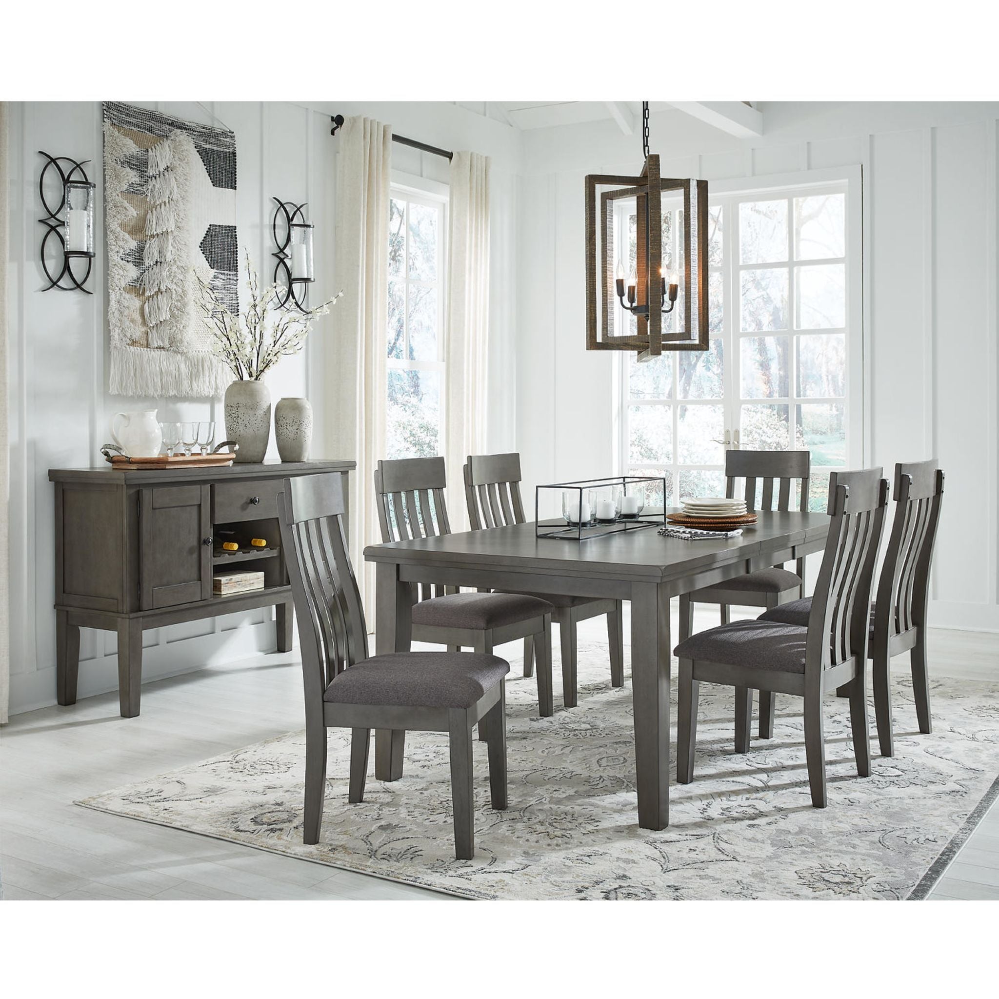 Hallanden Dining Extension Table - Gray - (D589-35)