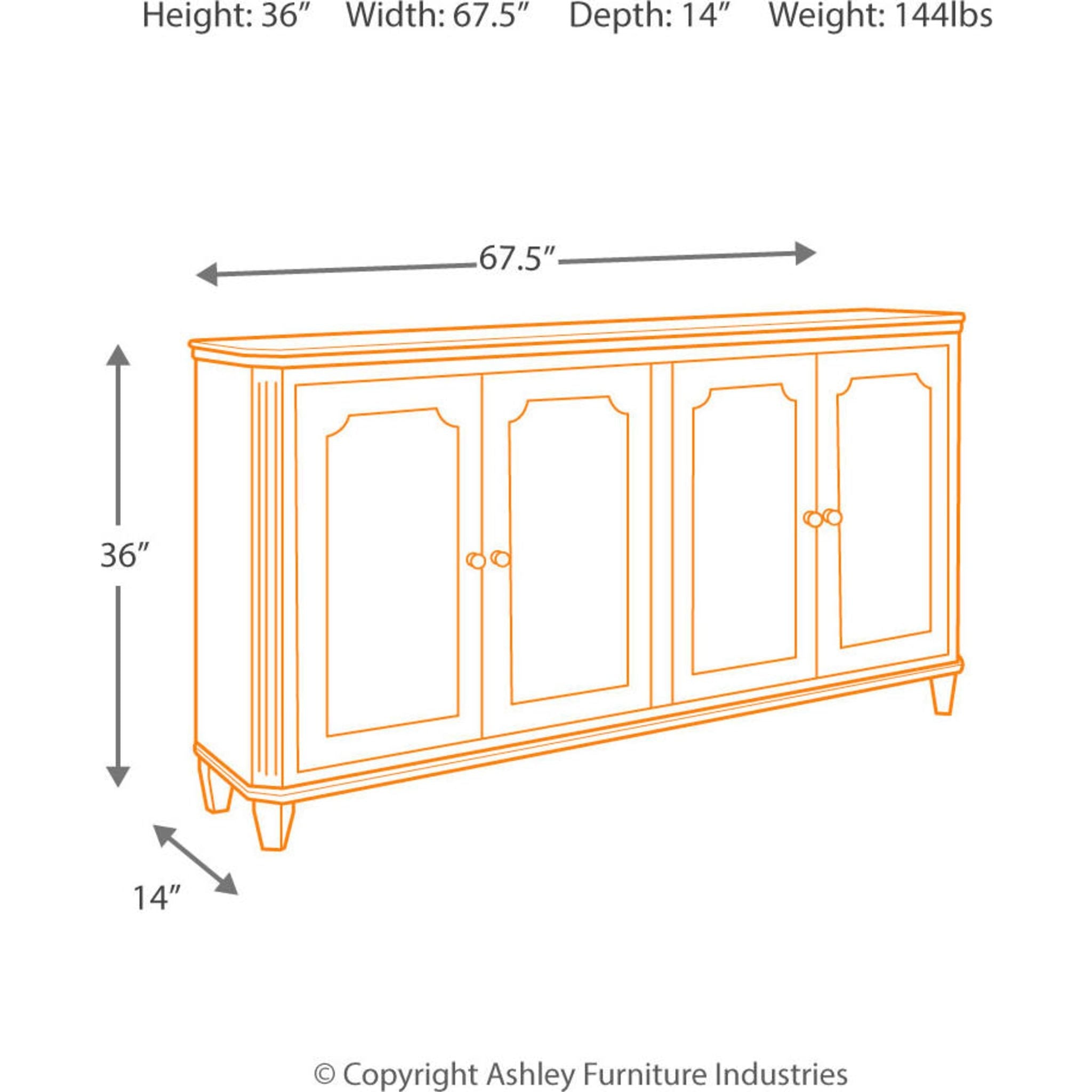 Mirimyn Cabinet - Antique White