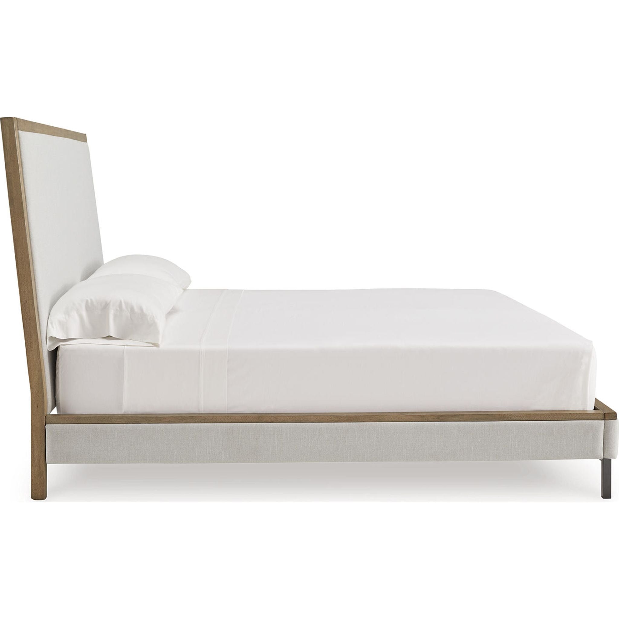 Tomtyn Upholstered Bed - Light Brown