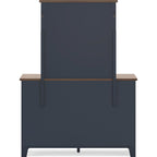 Landocken 6 Piece Panel Bedroom - Blue/Brown