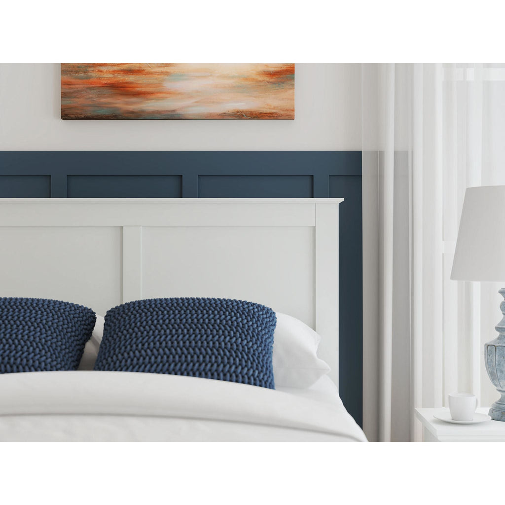 Bostwick Shoals Panel Bed - White