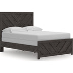 Prendonea Full Panel Bed - Charcoal