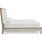 Tomtyn Upholstered Bed - Light Brown
