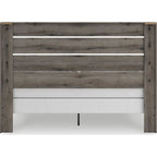 Graystorm King Panel Bed - Brown Gray