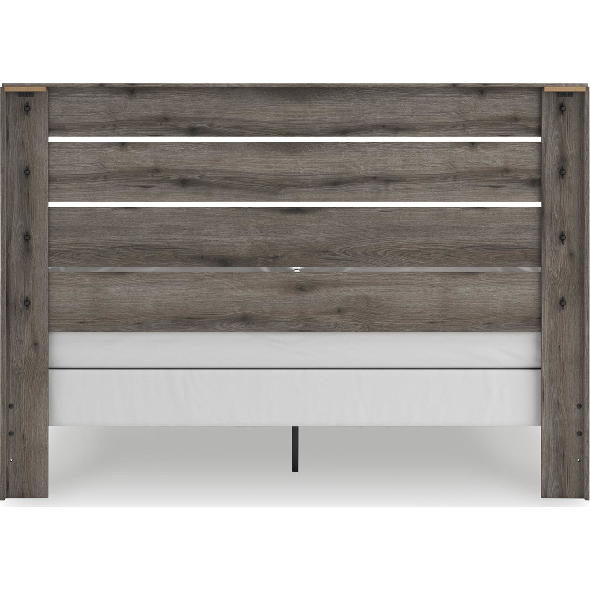 Graystorm King Panel Bed - Brown Gray