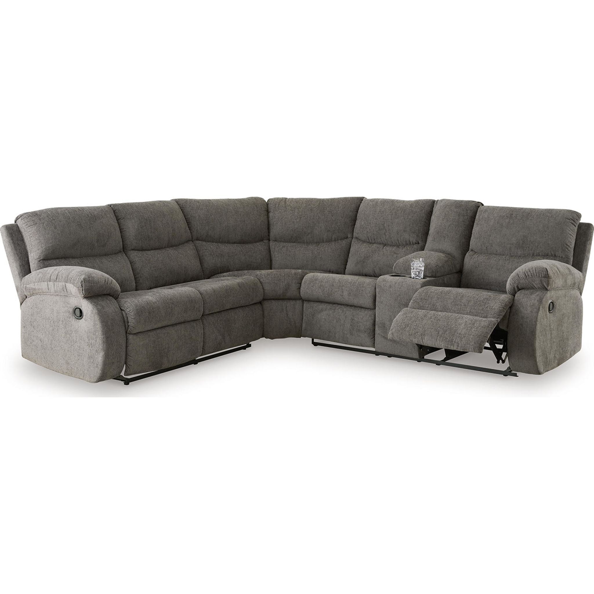 Museum 2 Piece Reclining Sectional with Console