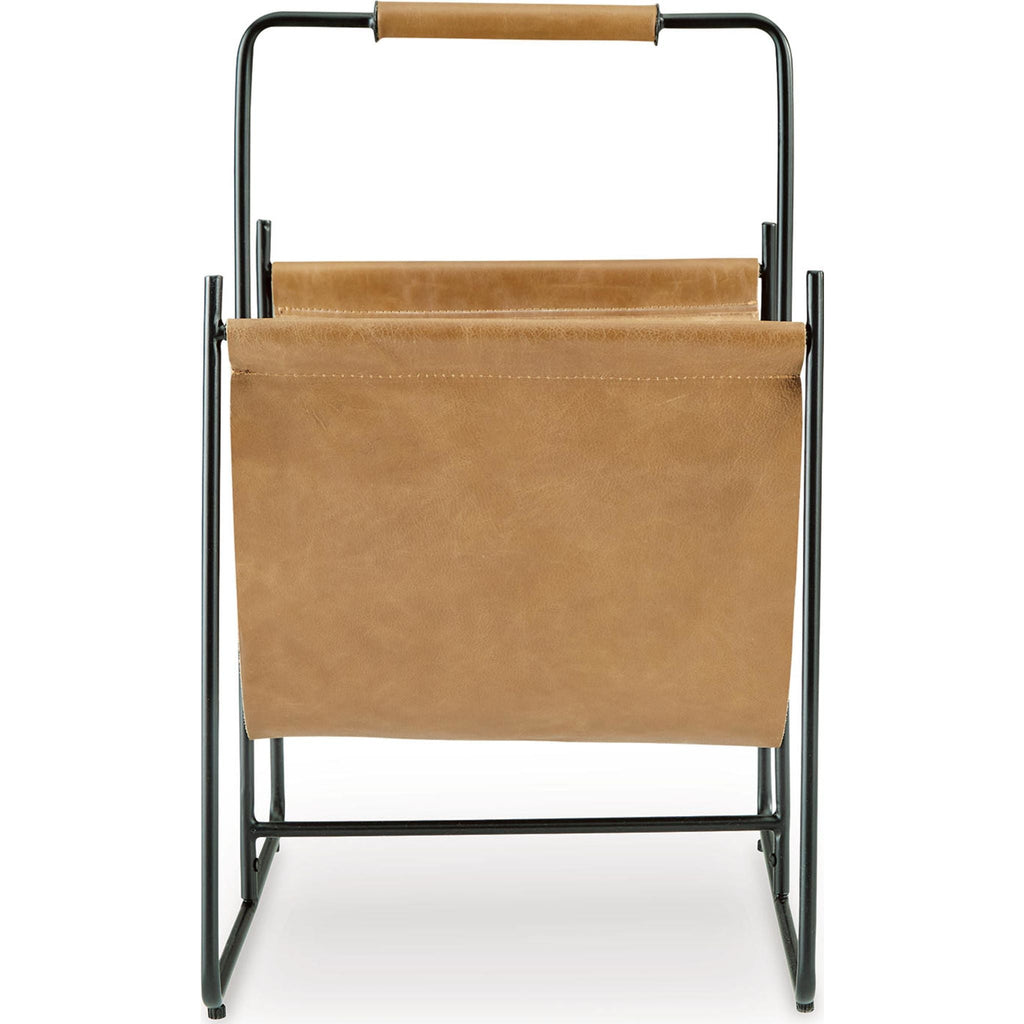 Faronworth Magazine Rack - Brown/Black