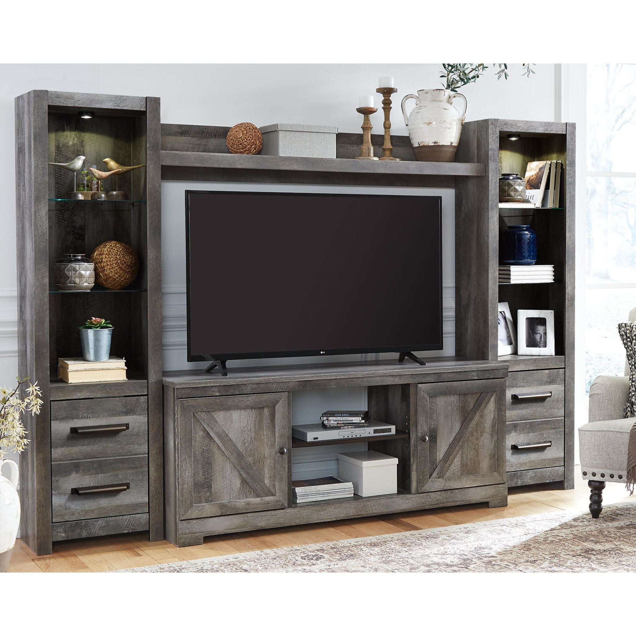 Wynnlow 4 Piece Entertainment Unit - Gray