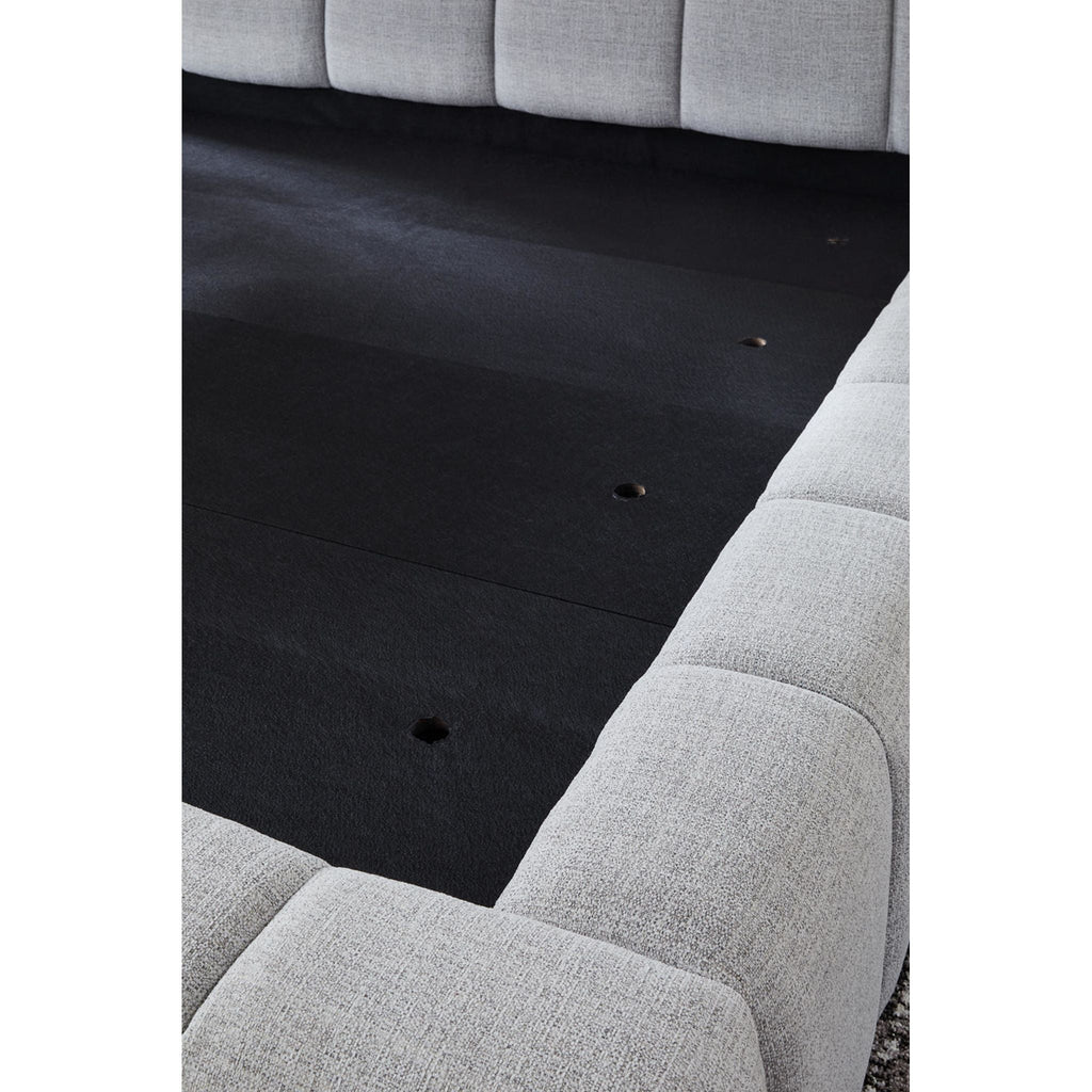 Grendusk Upholstered Bed - Light Gray