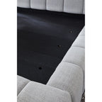 Grendusk Upholstered Bed - Light Gray