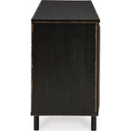 Fair Ridge Accent Cabinet - Distressed Black