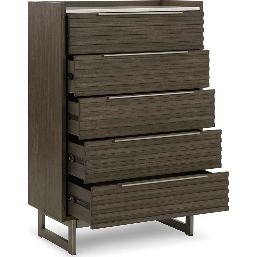 Arkenton Chest - Grayish Brown/White