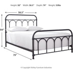 Nashburg Metal Bed - Black