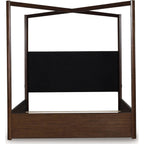 Dilenno Canopy Bed - Dark Brown