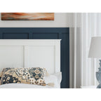 Bostwick Shoals Panel Bed - White