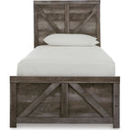 Wynnlow Crossbuck Panel Bed - Gray