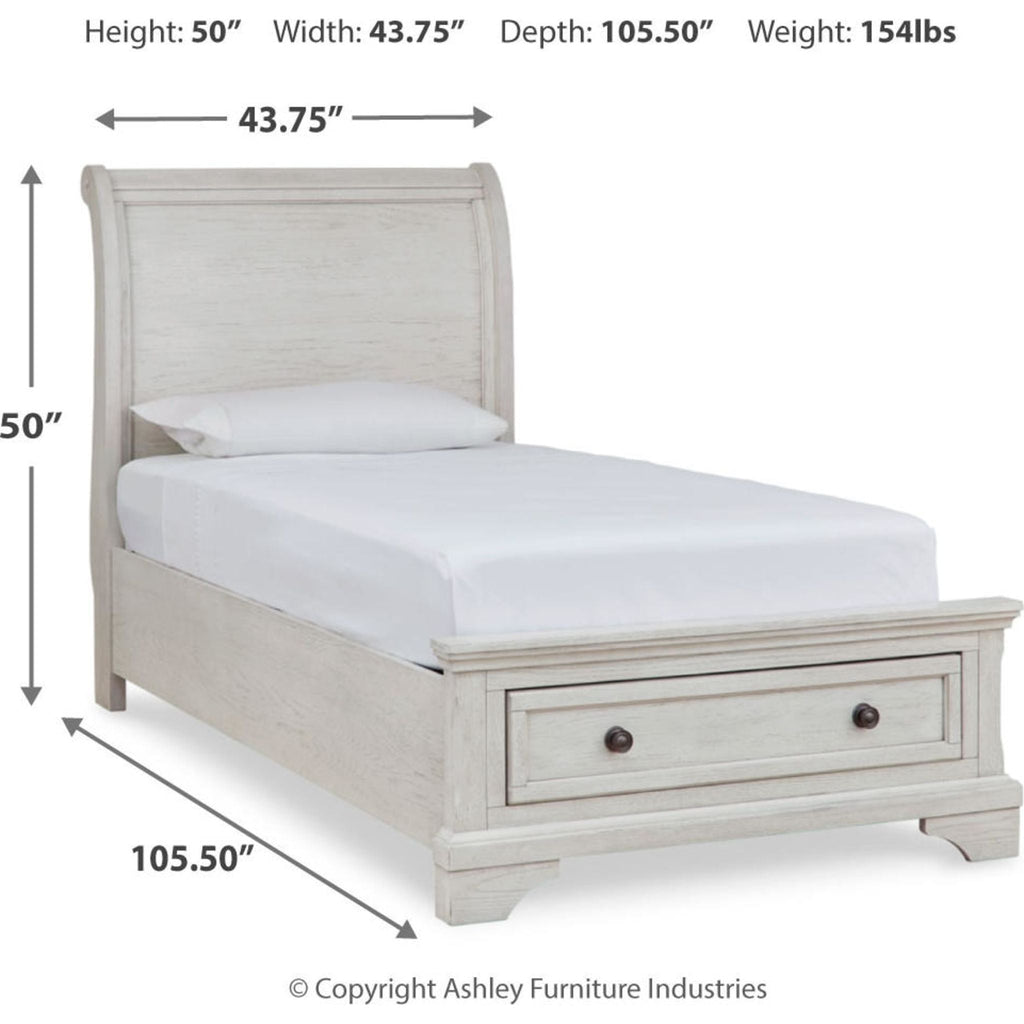 Robbinsdale Twin Sleigh Storage Bed