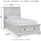 Robbinsdale Twin Sleigh Storage Bed