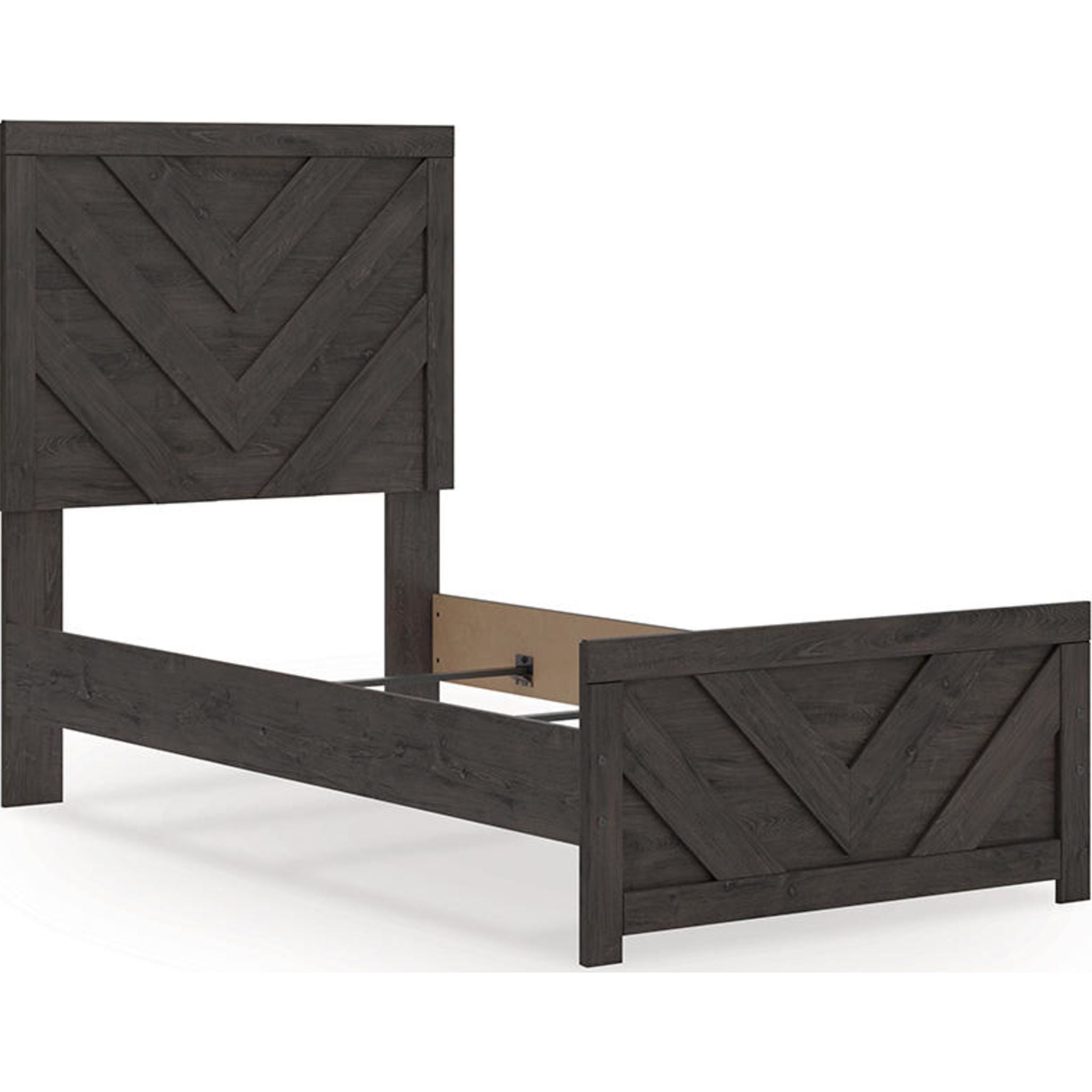 Prendonea Twin Panel Bed - Charcoal