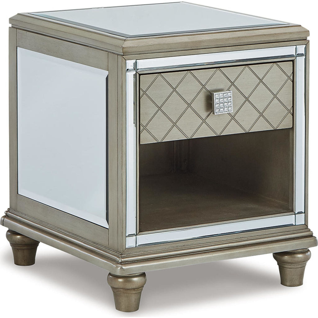 Chevanna End Table - Platinum