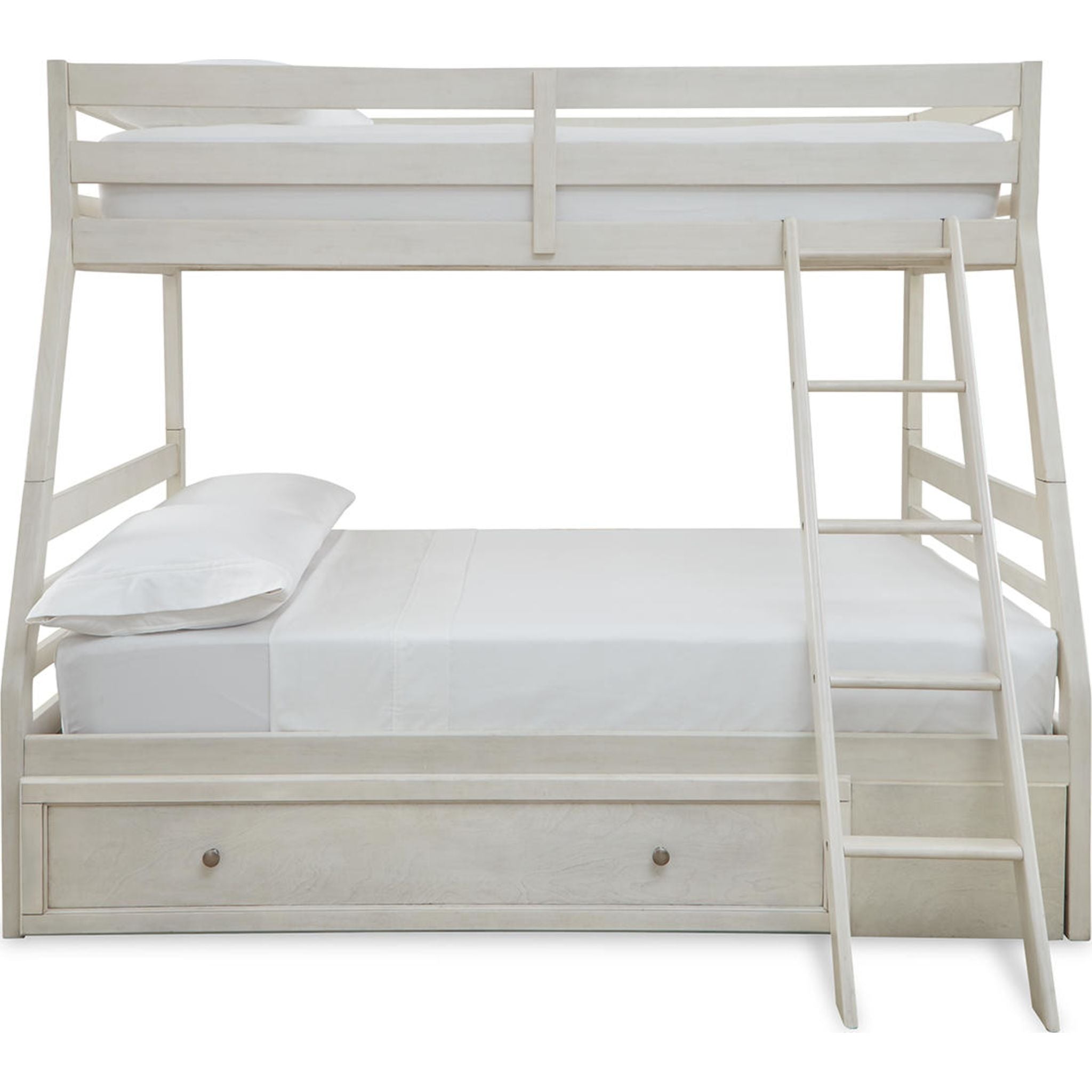 Robbinsdale Twin/Full Bunk Bed with Storage - Antique White