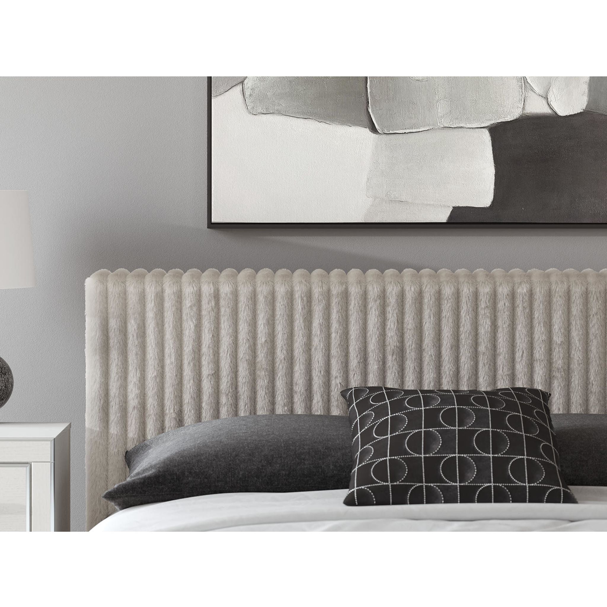 Zuraleus Queen Upholstered Bed - White