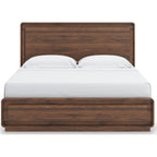 Fortlorn King Panel Bed - Walnut Brown